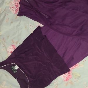 80's Vintage Alex Evenings set Purple Gem